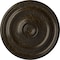 Ekena Millwork Devon Ceiling Medallion (Fits Canopies up to 3 5/8"), 15 3/4"OD x 1 1/2"P, Stone Hearth Crackle CM15DESHC - alternate 1